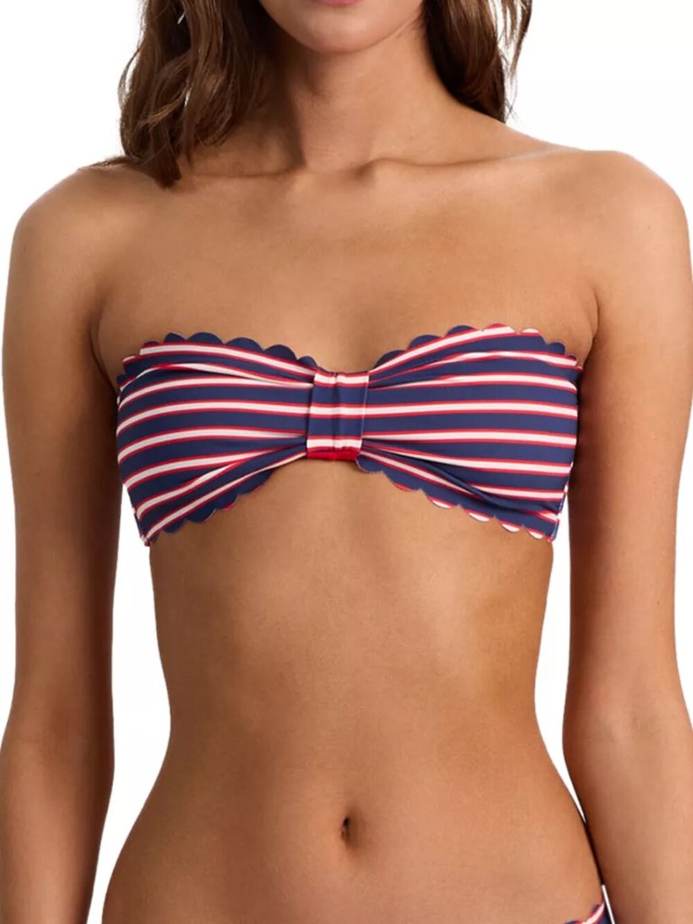 PQ Swim Reverse Scallop Top